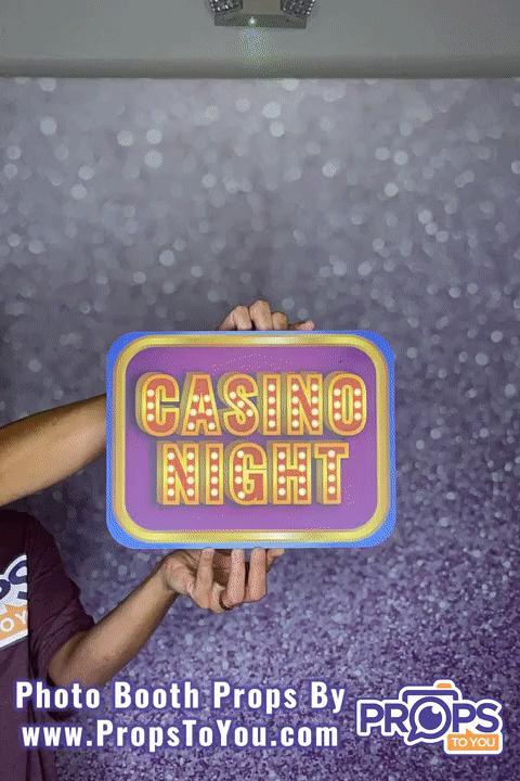 BUNDLE! Las Vegas Casino Night - 5 Double-Sided Photo Booth Props