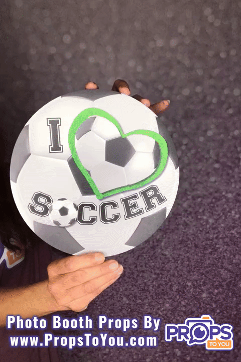 BUNDLE! Soccer - 5 Double-Sided Photo Booth Props