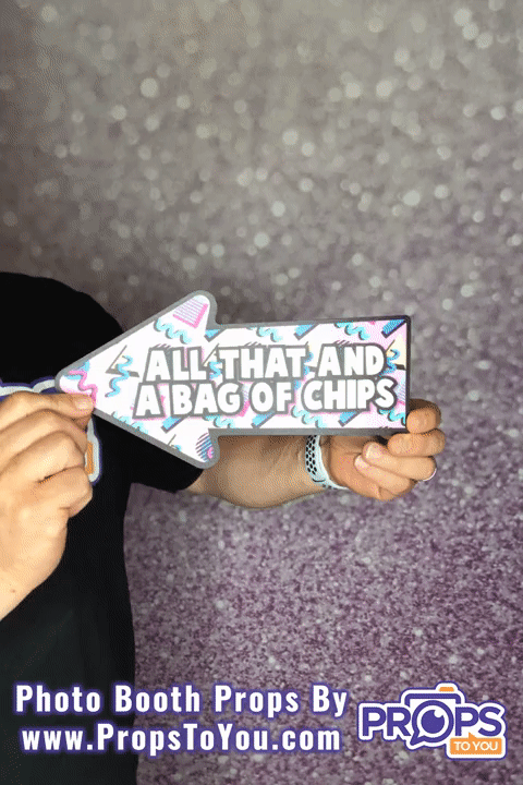 BUNDLE! 1990's - 5 Double-Sided Photo Booth Props