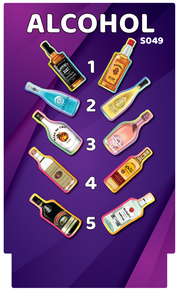 BUNDLE! Alcohol - 5 Double-Sided Photo Booth Props