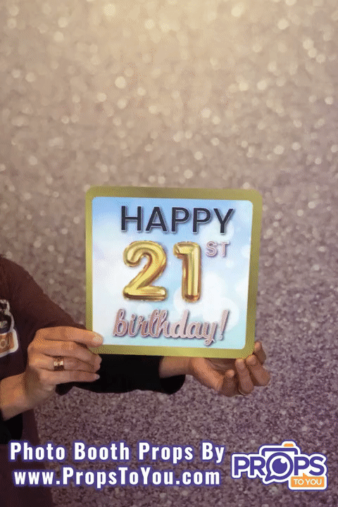BUNDLE! 21st Birthday - 5 Double-Sided Photo Booth Props