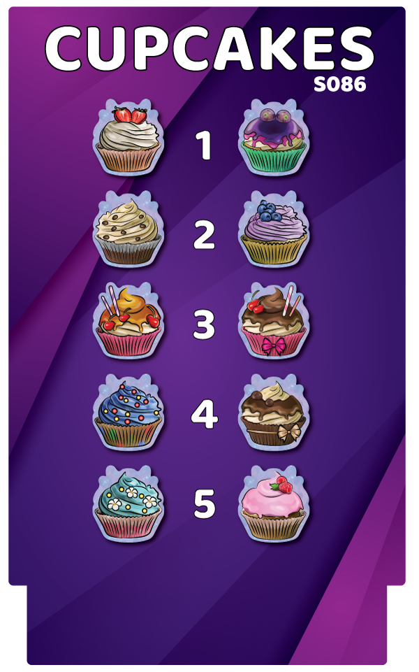 BUNDLE! Cupcakes Bundle - 5 Double-Sided Photo Booth Props