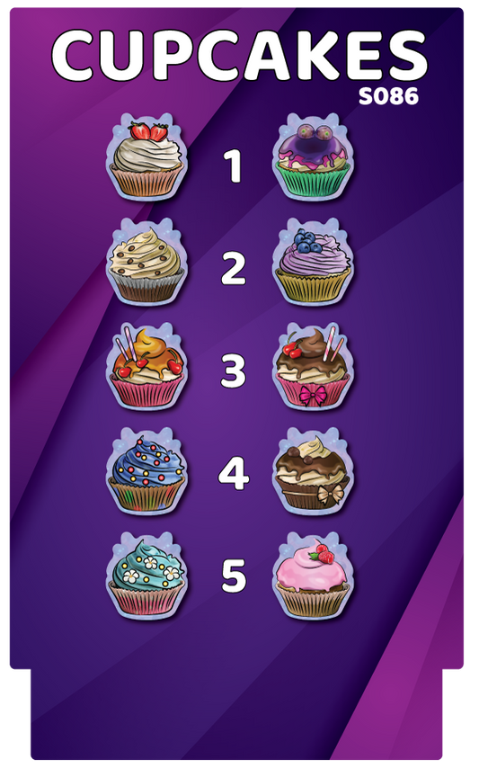 BUNDLE! Cupcakes Bundle - 5 Double-Sided Photo Booth Props