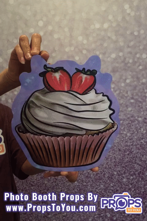 BUNDLE! Cupcakes Bundle - 5 Double-Sided Photo Booth Props