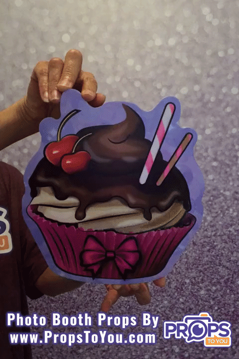 BUNDLE! Cupcakes Bundle - 5 Double-Sided Photo Booth Props