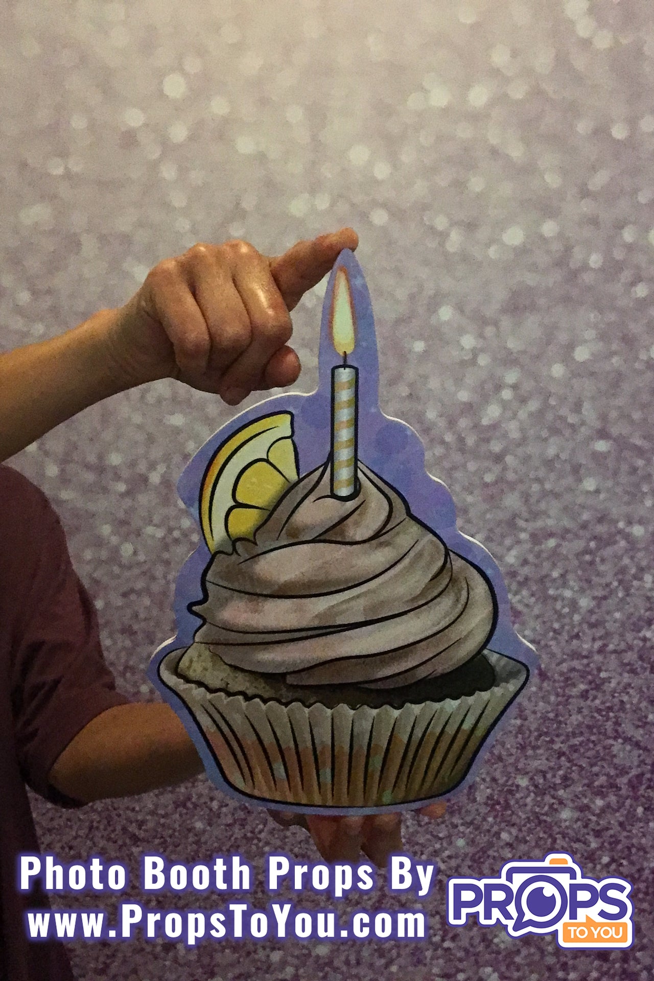 BUNDLE! Cupcakes With Candles Bundle - 5 Double-Sided Photo Booth Props