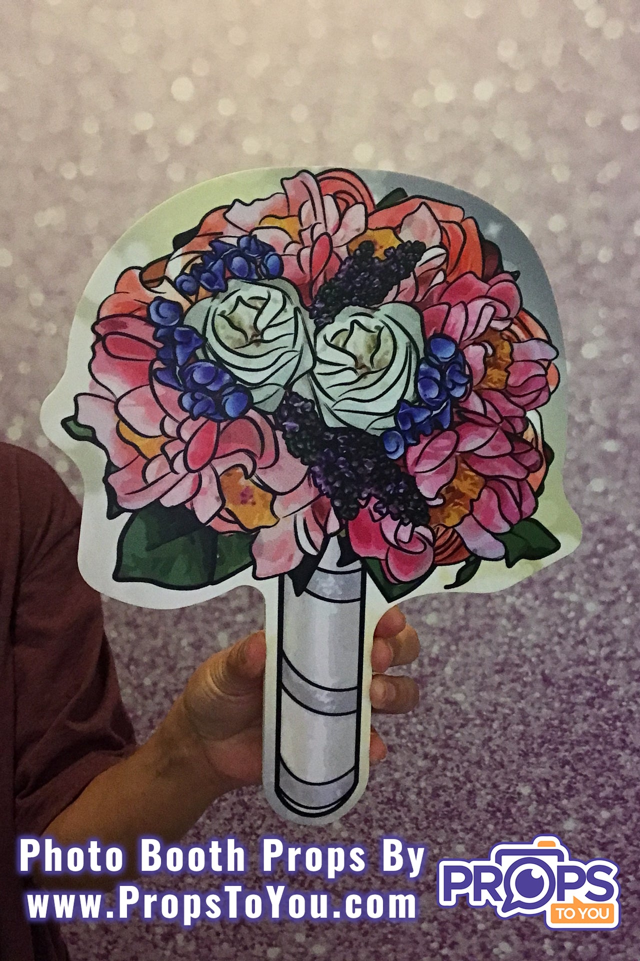 BUNDLE! Bouquets - 5 Double-Sided Photo Booth Props