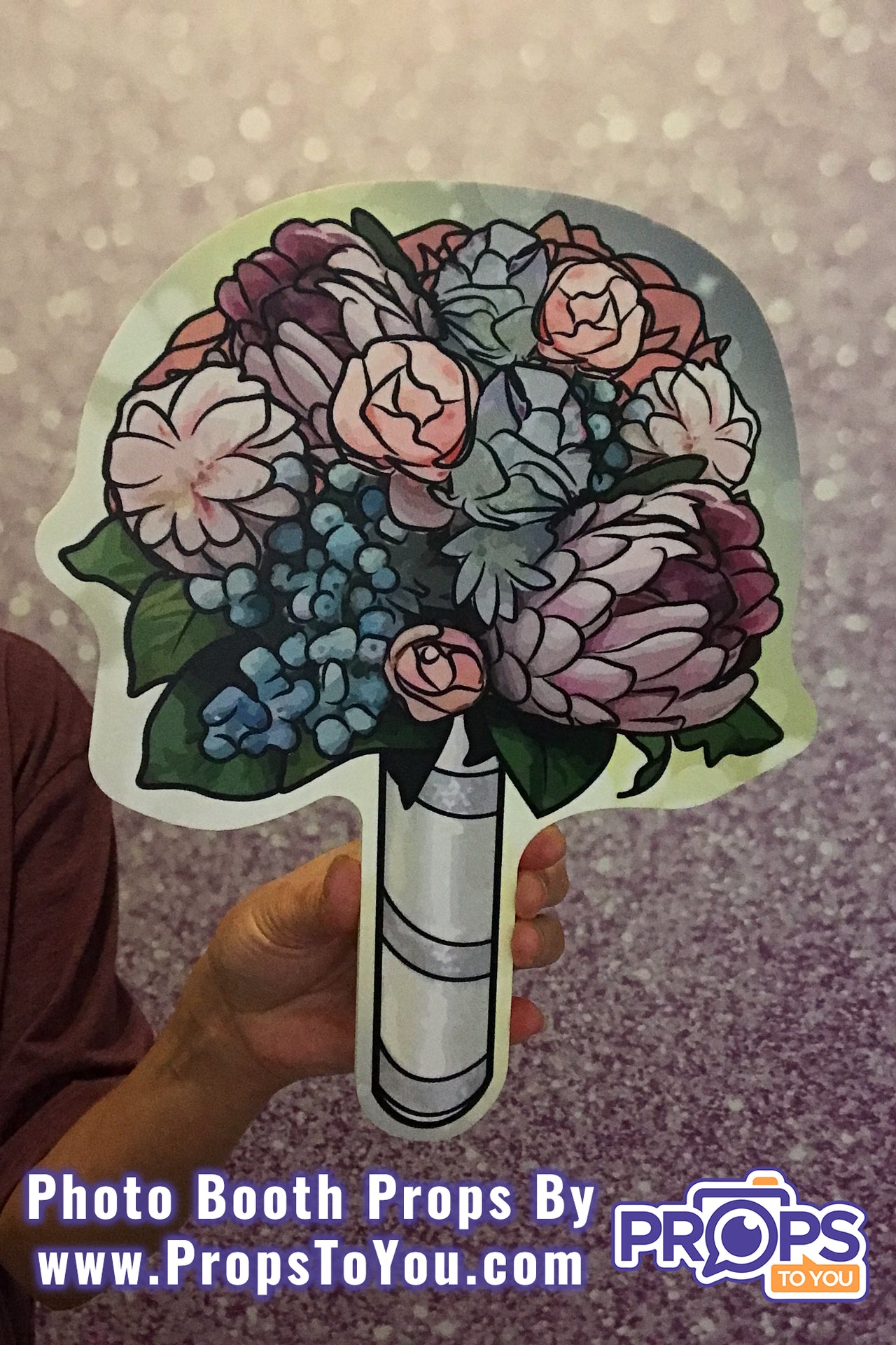 BUNDLE! Bouquets - 5 Double-Sided Photo Booth Props