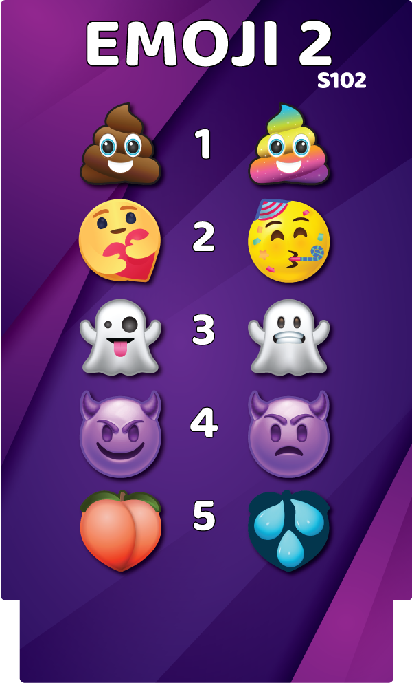 Emoji 2: Bundle 5 Double-Sided Photo Booth Props