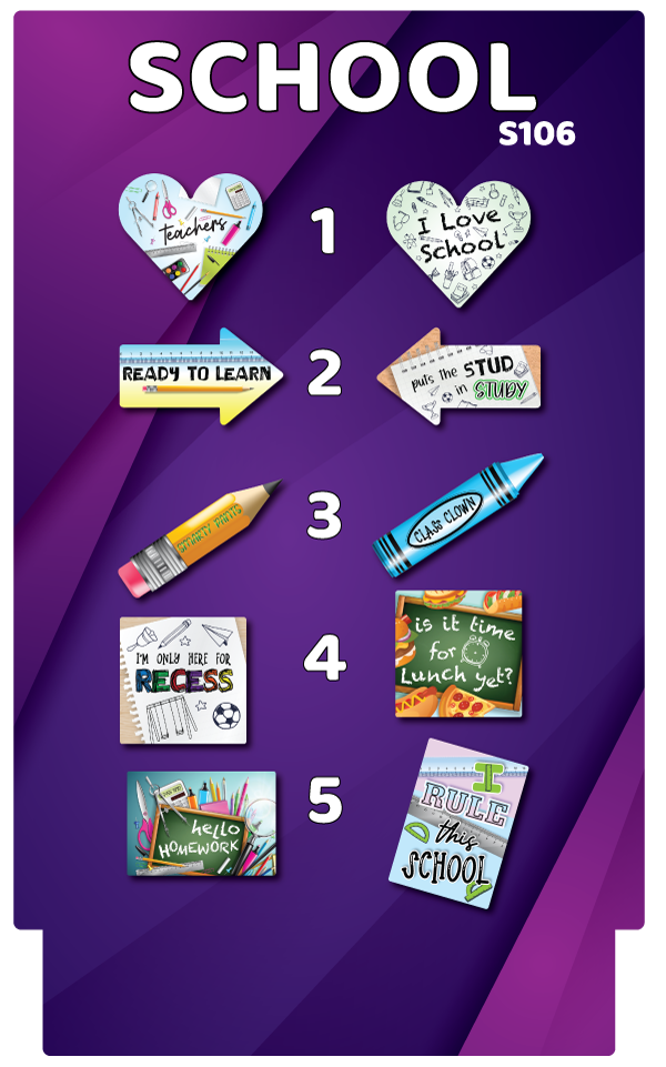 BUNDLE: School 5 Double-Sided Photo Booth Props