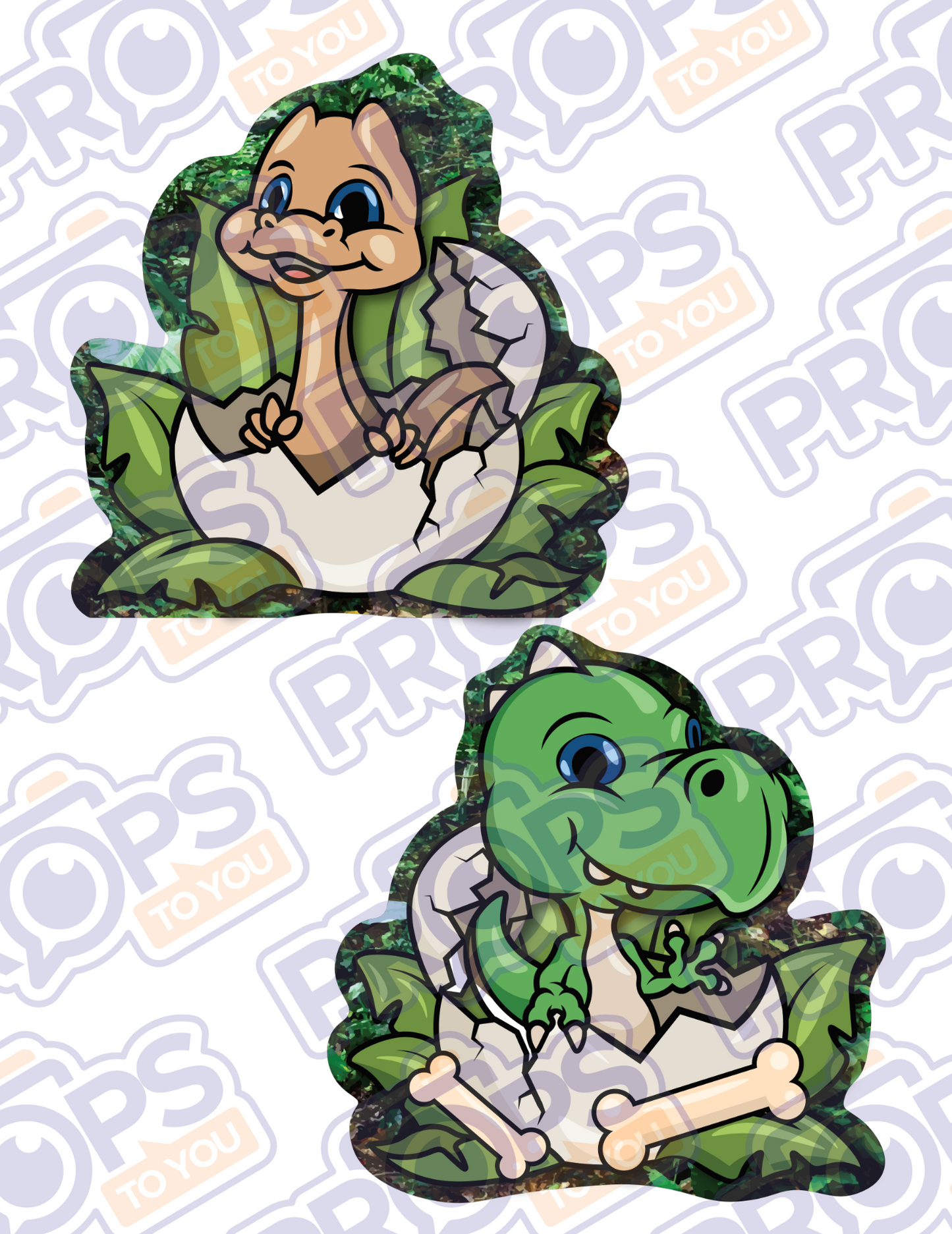 BUNDLE! Dinosaurs - 5 Double-Sided Photo Booth Props