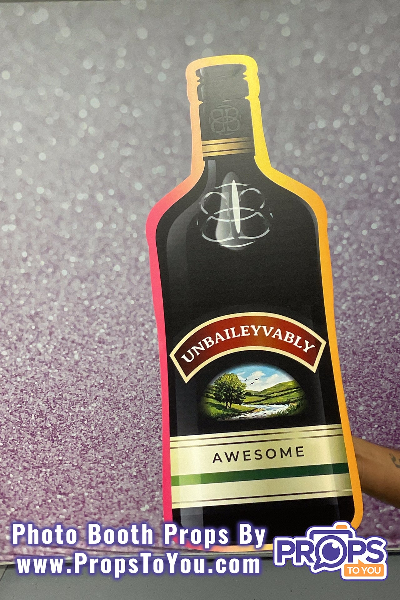 BIG Props: Alcohol! UnBailevably Irish Cream/BaParty Rum Photo Booth Prop