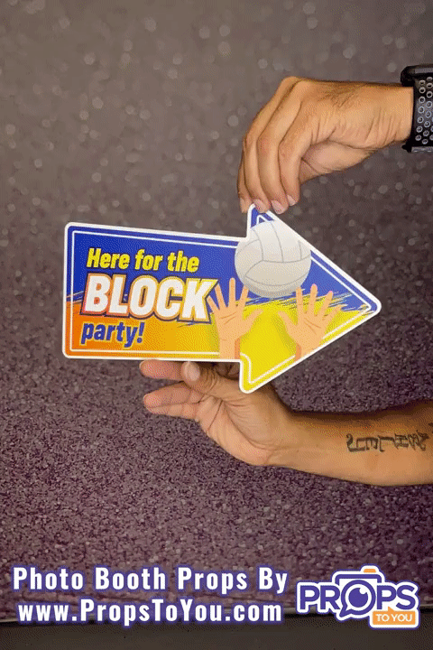 BUNDLE: Volleyball - 5 Double-Sided Photo Booth Props