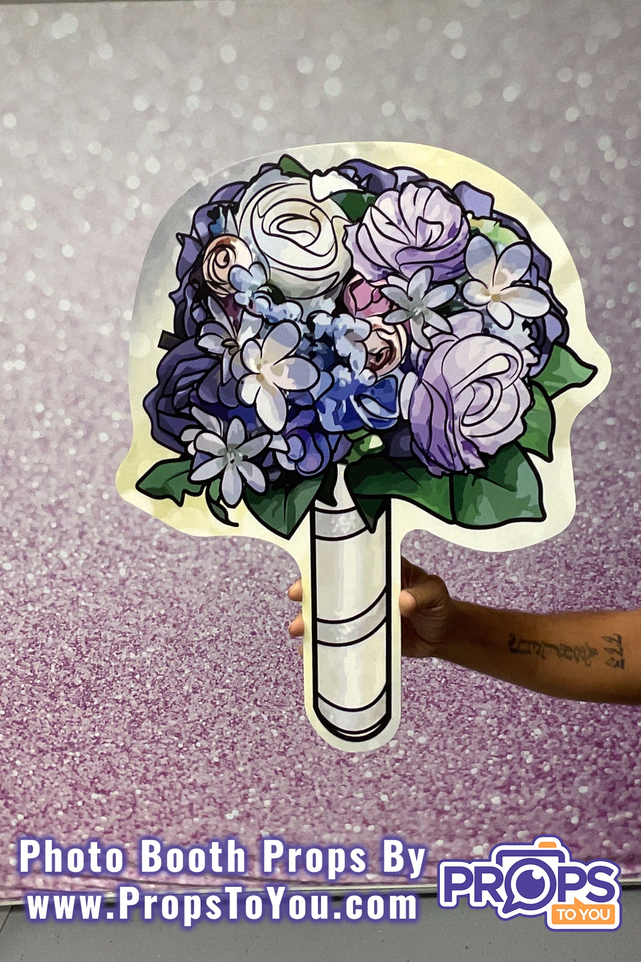 HUGE Props: Periwinkle/Bright Bouquet Photo Booth Prop