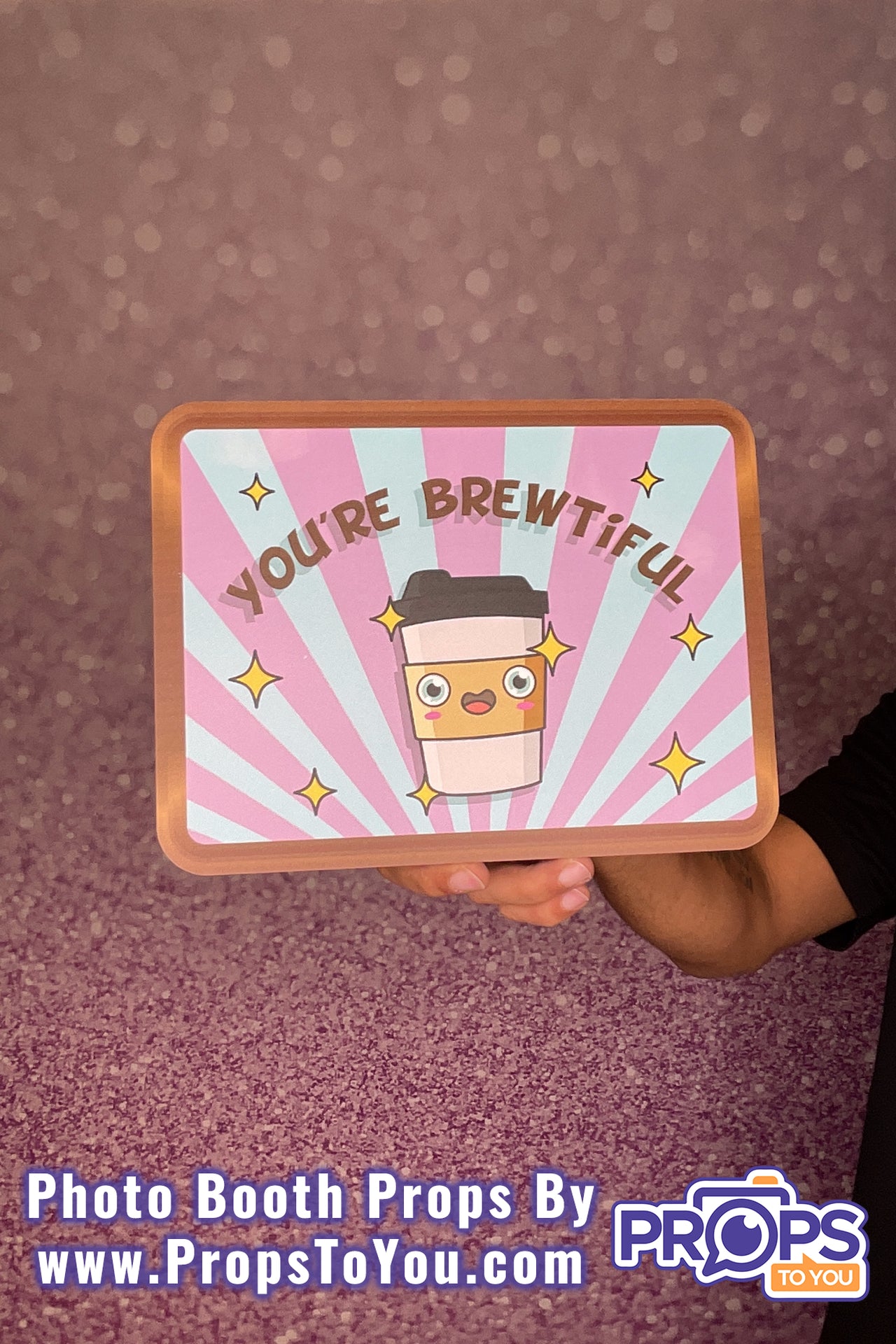 BUNDLE: Coffee Lovers 5 Double-Sided Photo Booth Props