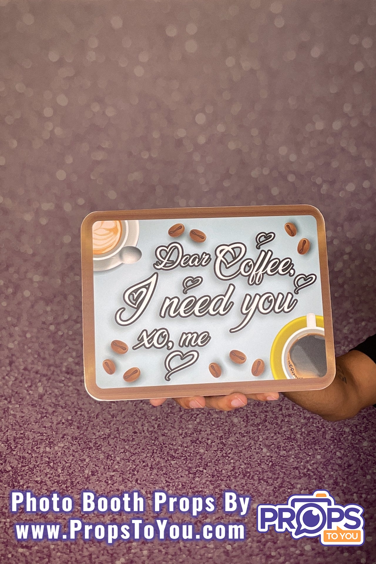BUNDLE: Coffee Lovers 5 Double-Sided Photo Booth Props