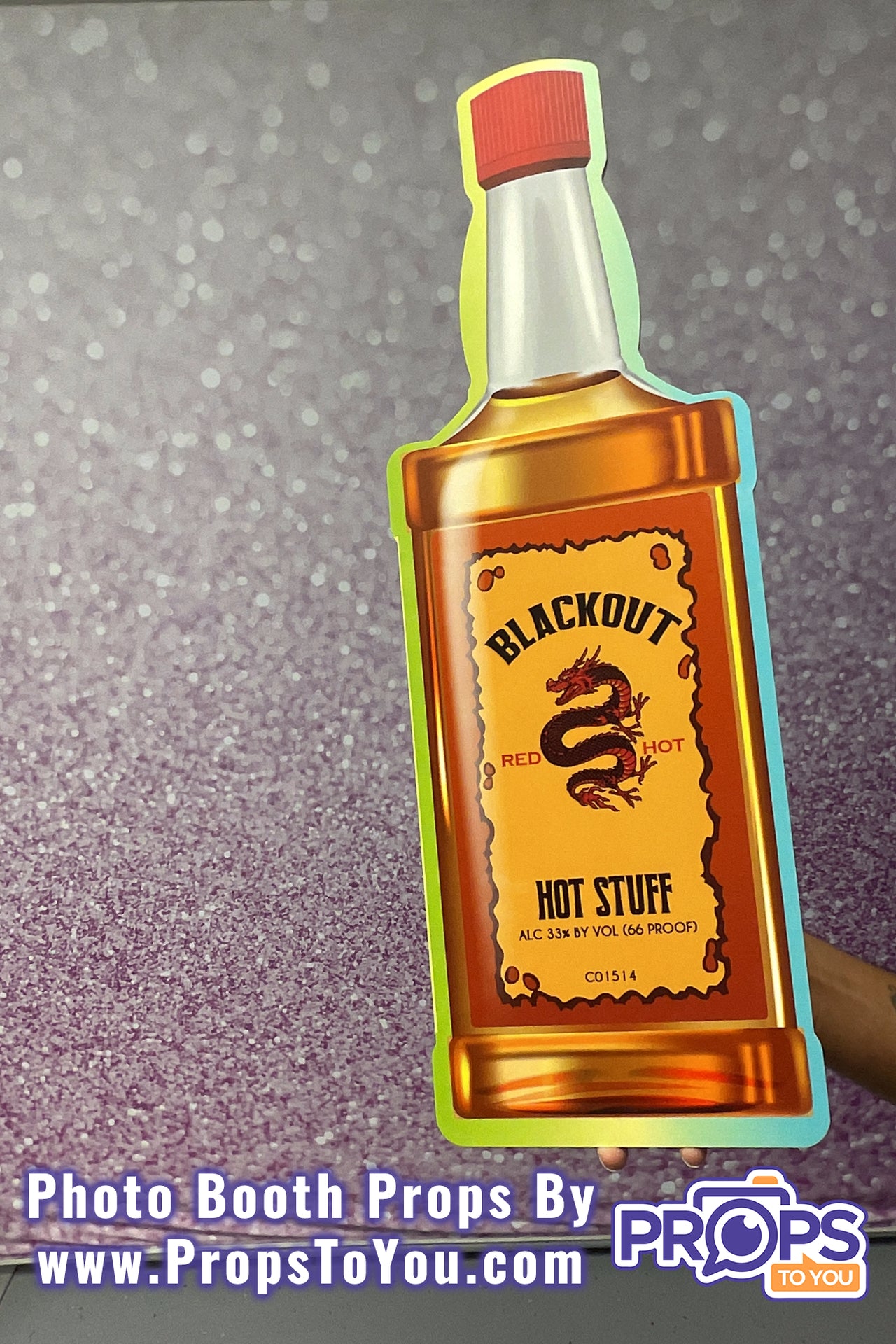 BIG Props: Alcohol! Whiskey Away/Cinnamon Fire Photo Booth Prop