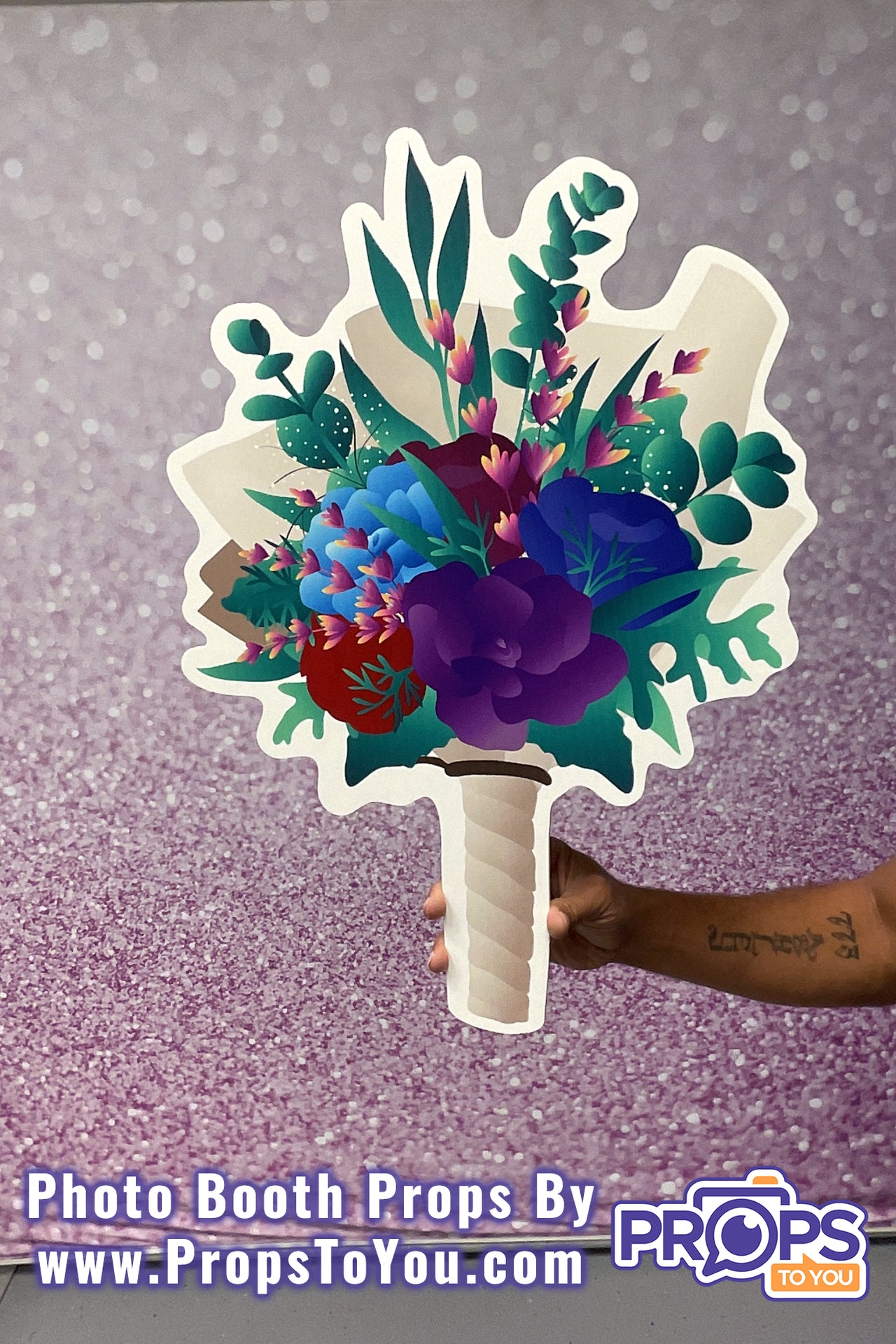 HUGE Props: Colorful Bouquet Photo Booth Prop