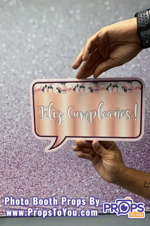 BUNDLE! Quinceañera - 5 Double-Sided Photo Booth Props