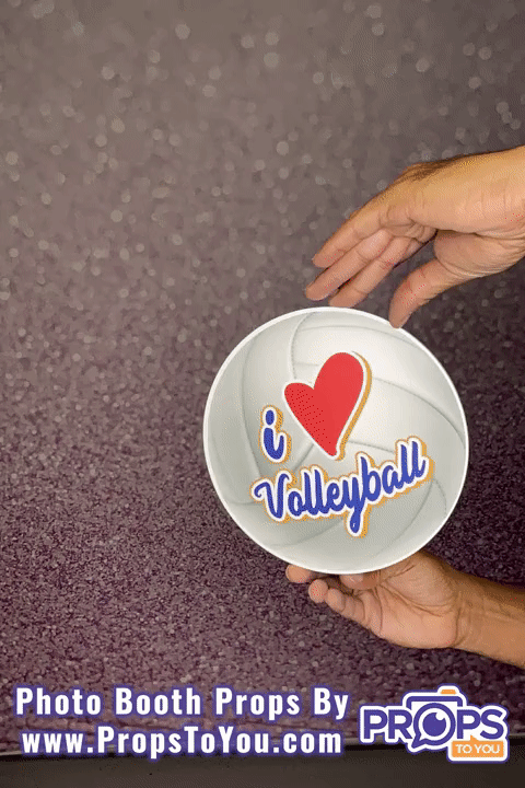 BUNDLE: Volleyball - 5 Double-Sided Photo Booth Props