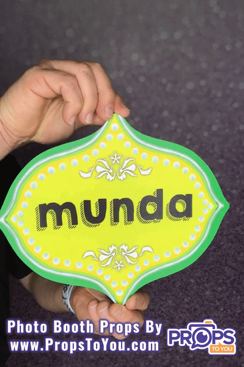 BUNDLE! Indian: Punjabi - 5 Double-Sided Photo Booth Props