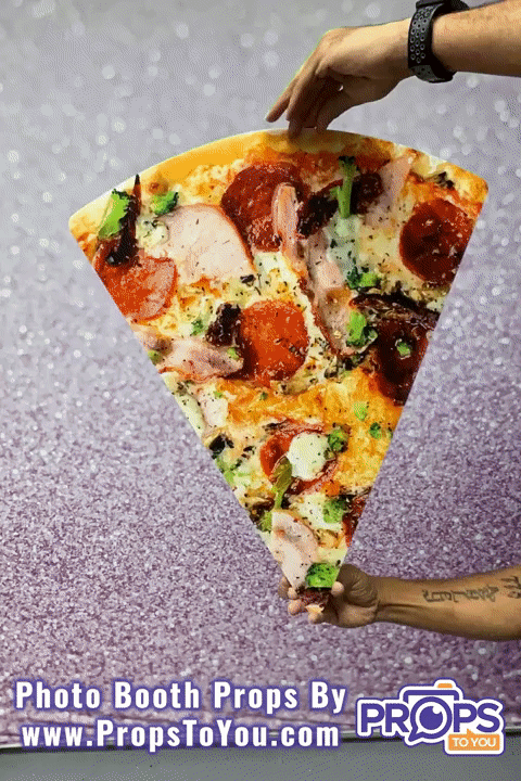 BIG Props: Pepperoni/Vegetarian Pizza Slice Photo Booth Prop