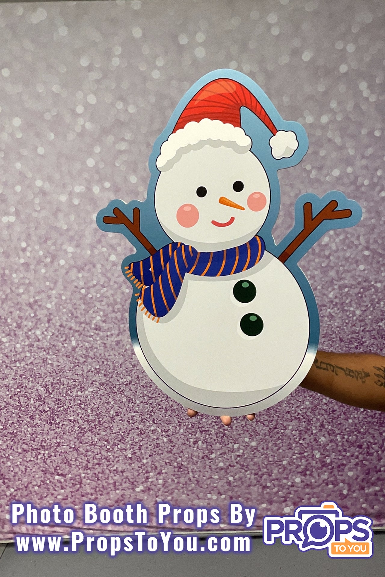BIG Props: Christmas - Cute! Snowman/Snow Woman Photo Booth Prop