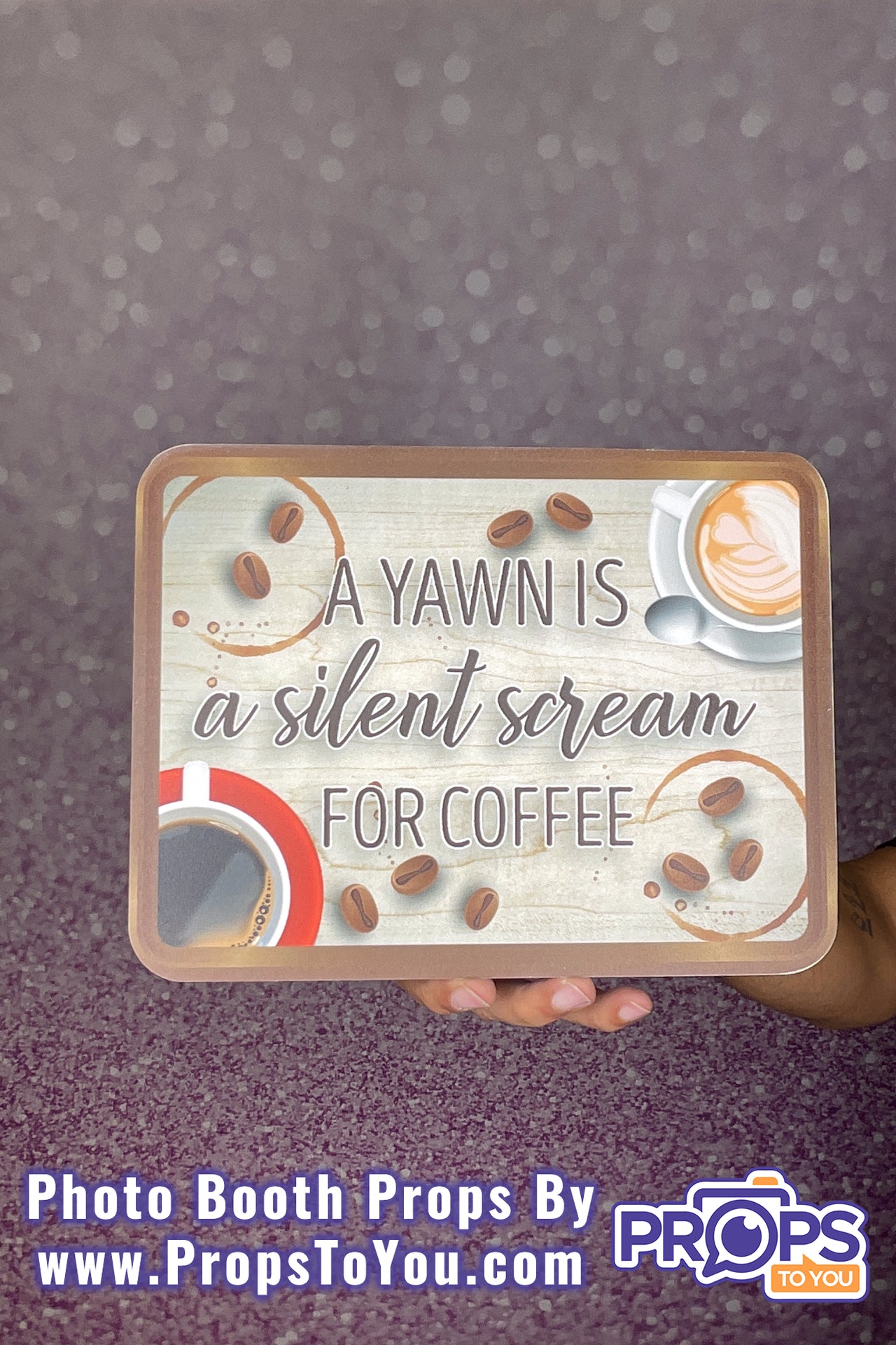 BUNDLE: Coffee Lovers 5 Double-Sided Photo Booth Props