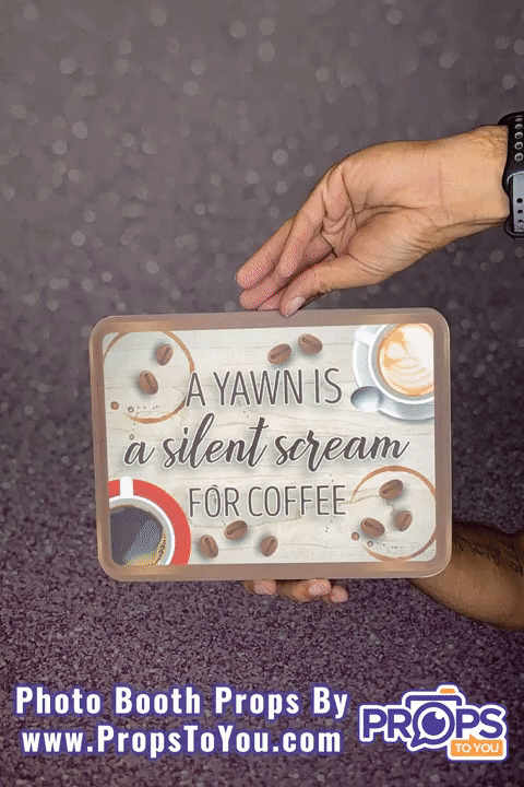 BUNDLE: Coffee Lovers 5 Double-Sided Photo Booth Props