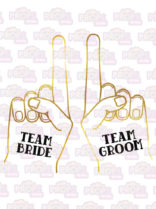Big Props:  Team Bride Team Groom Finger