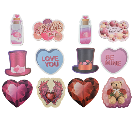 BUNDLE! Valentine - Classic - 6 Double-Sided Photo Booth Props