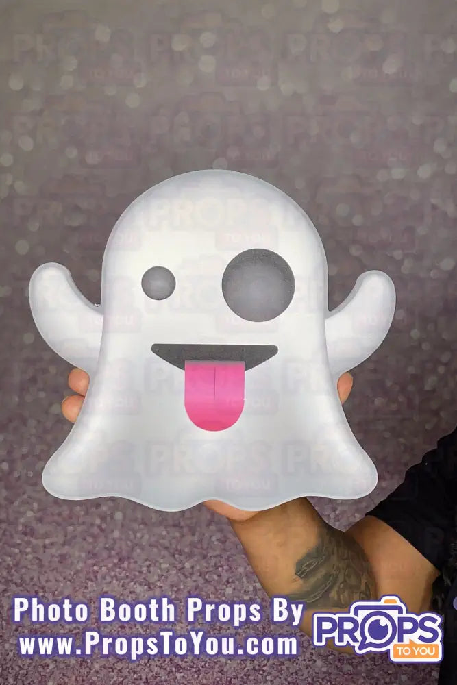 Emoji 2: Zany/Grimacing Ghost Photo Booth Prop