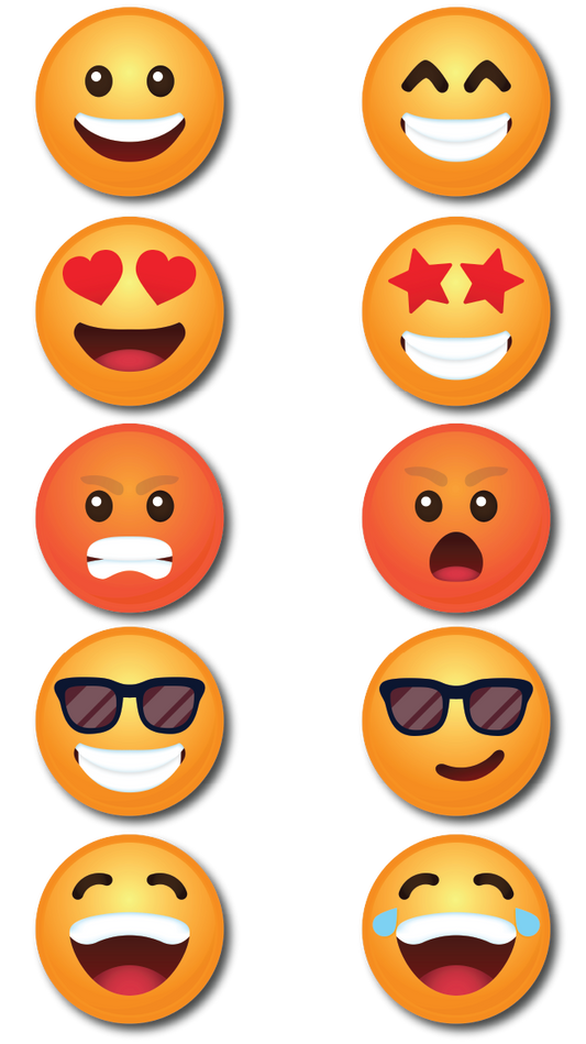 BUNDLE! Emoji Bundle - 5 Double-Sided Photo Booth Props