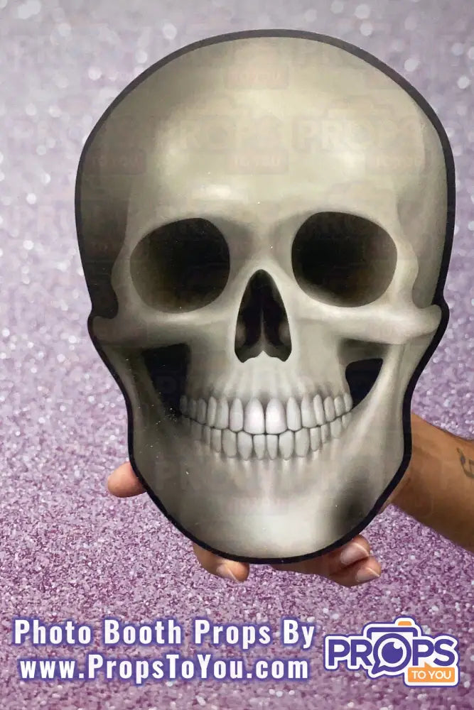 Halloween 2: Skull/Glowing Eyes Photo Booth Prop