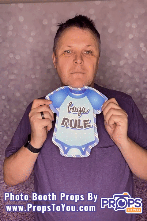 BUNDLE! Baby Shower: Boy - 6 Double-Sided Photo Booth Props