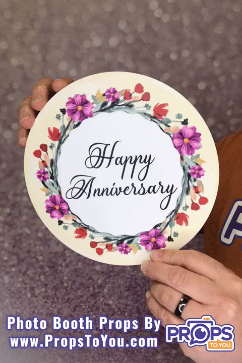BUNDLE! Anniversary Bundle - 5 Double-Sided Photo Booth Props