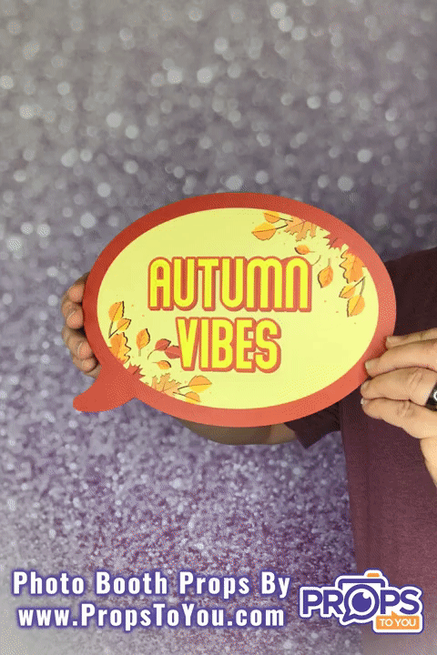 BUNDLE! Autumn Bundle - 5 Double-Sided Photo Booth Props