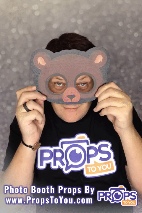 BUNDLE! Animals - 5 Double-Sided Mask Photo Booth Props