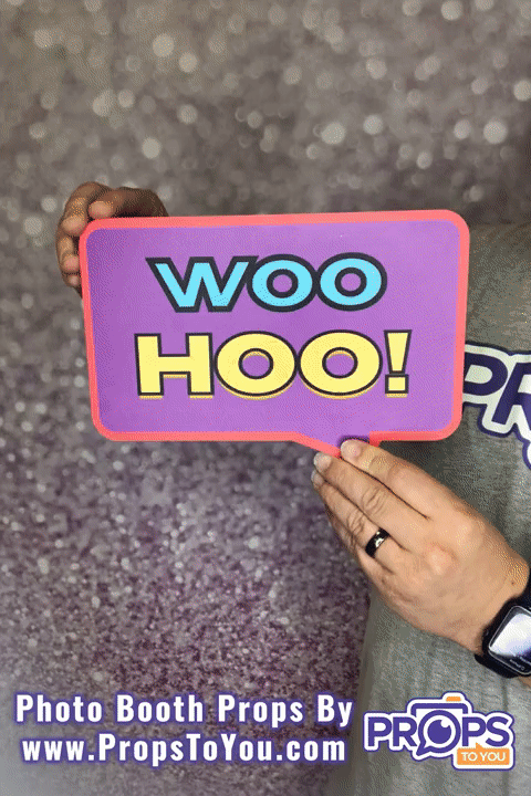 BUNDLE! Speech Bubbles - 5 Double-Sided Photo Booth Props
