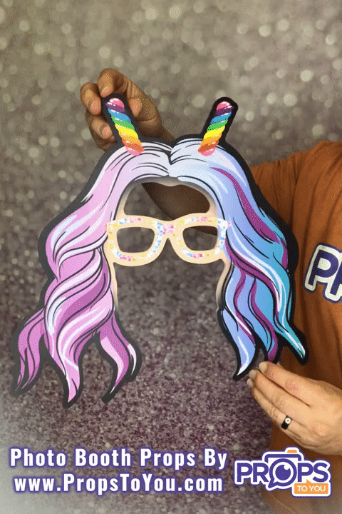 BIG Props: Candy! Cotton Candy Hair with Glasses and Lollipop Antennas