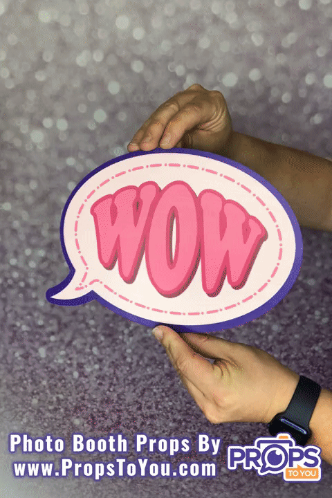 BUNDLE! Speech Bubbles 3 - 5 Double-Sided Photo Booth Props