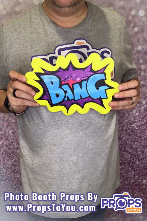 BUNDLE! Pow! - 5 Double-Sided Photo Booth Props