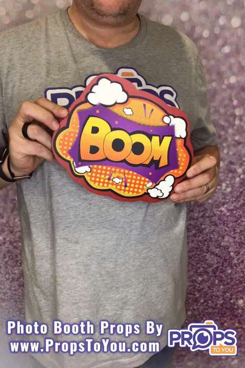 BUNDLE! Pow! - 5 Double-Sided Photo Booth Props