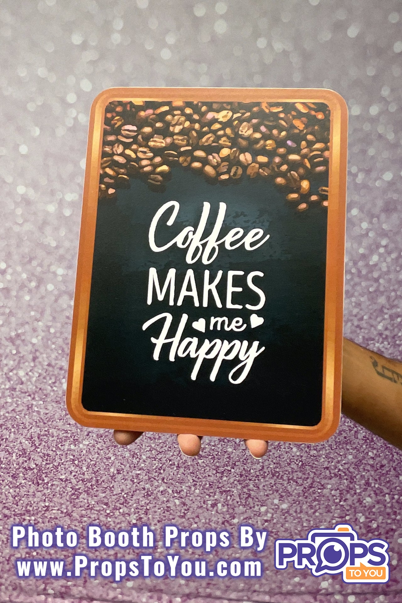 BUNDLE: Coffee Lovers 2 5 Double-Sided Photo Booth Props