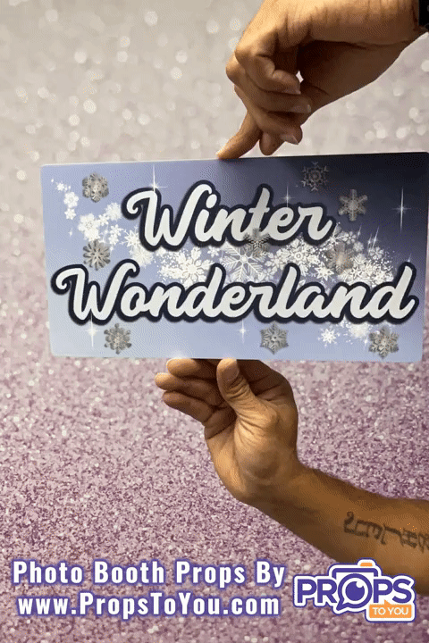 BUNDLE: Winter 5 Double-Sided Photo Booth Props