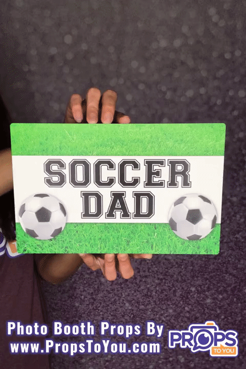 Sport Parents: Soccer Mom/Dad Photo Booth Prop