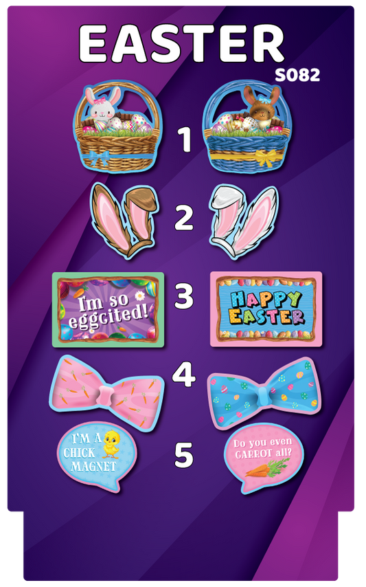 BUNDLE! Easter - 5 Double-Sided Photo Booth Props