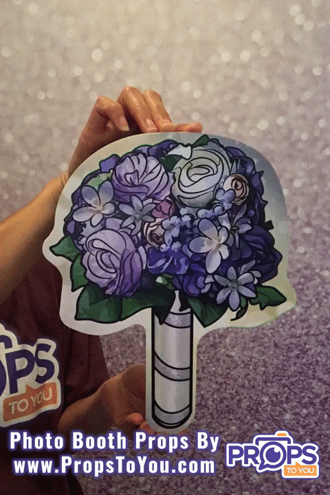 BUNDLE! Bouquets - 5 Double-Sided Photo Booth Props