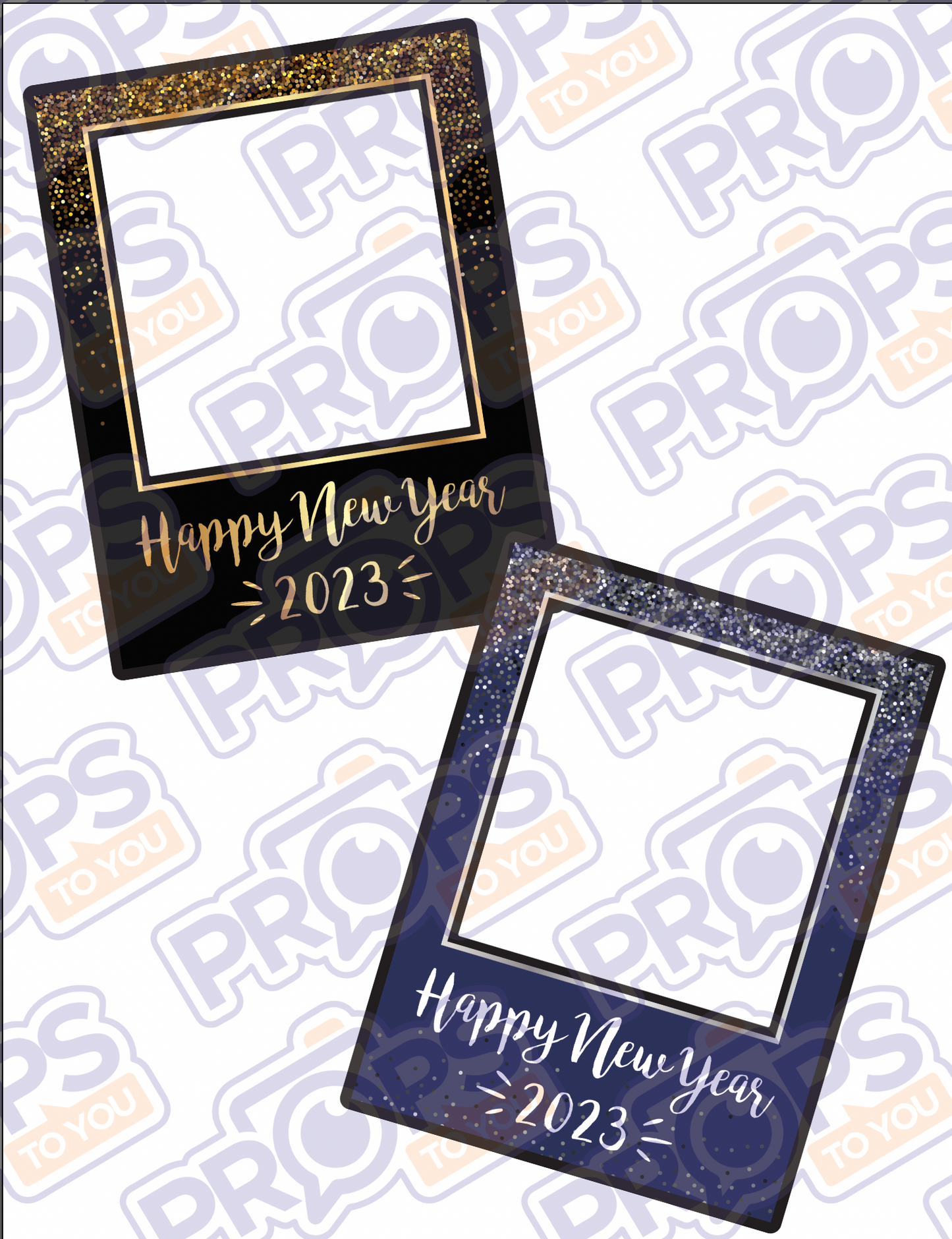 HUGE Props: New Years! Confetti Frame Photo Booth Prop