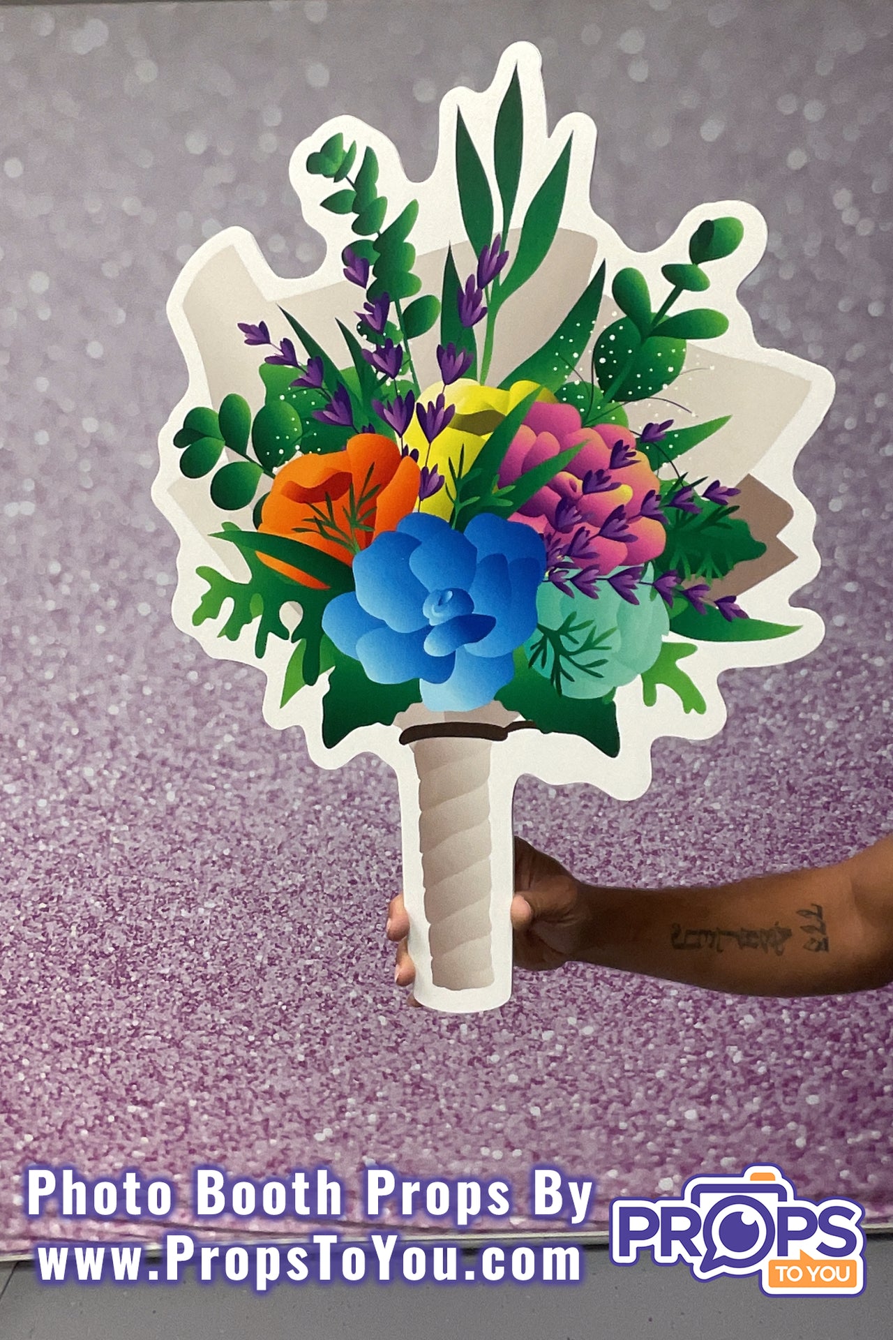 HUGE Props: Colorful Bouquet Photo Booth Prop